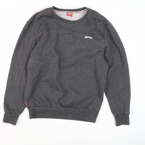 Slazenger Boys' Grey Pullover Sweatshirt 13Y - Casual Style