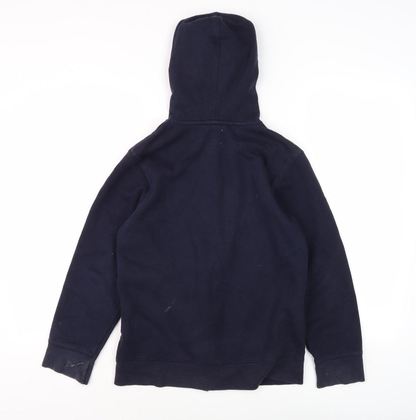 GAP Boys Blue Full Zip Hoodie, Size 14 Years, Logo Accents