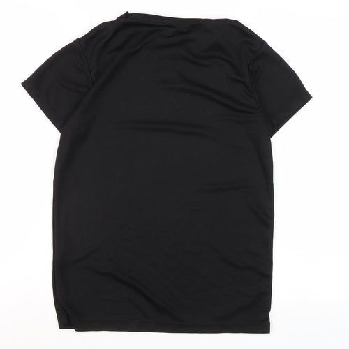 The North Face Boys Black T-Shirt, Size 18, Casual Logo Tee