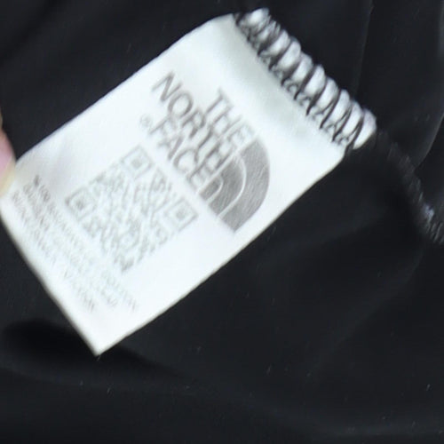 The North Face Boys Black T-Shirt, Size 18, Casual Logo Tee