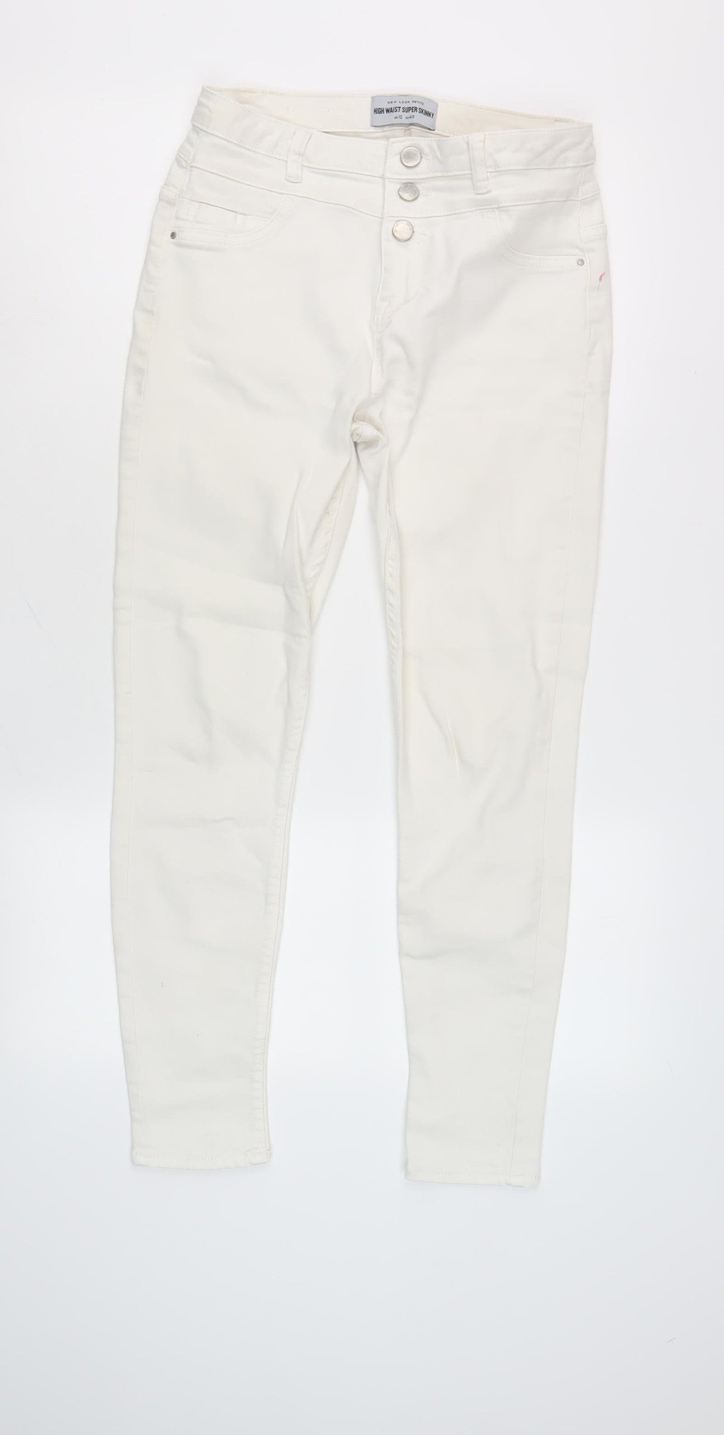 New Look Women's White Petite High Waist Skinny Jeans