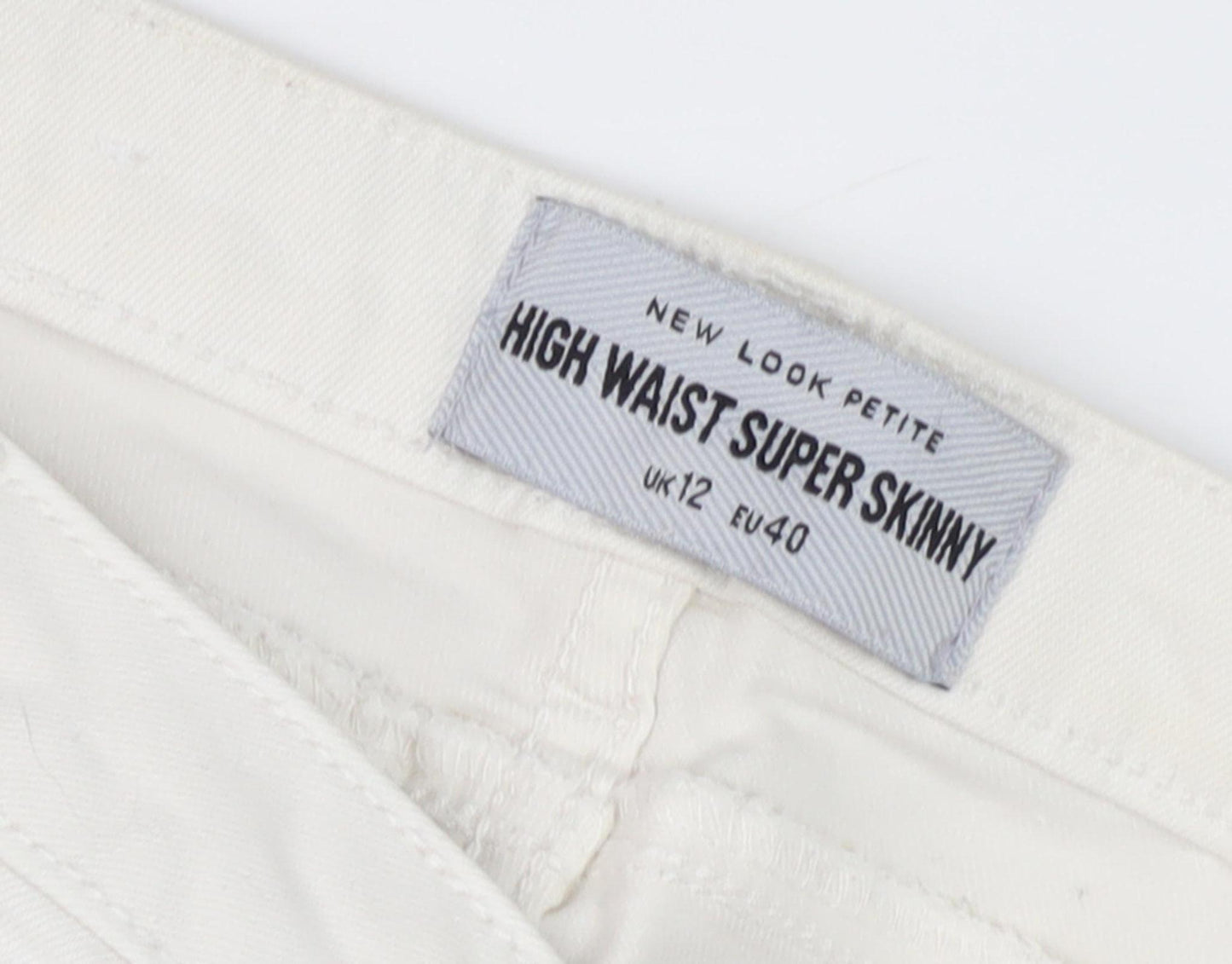 New Look Women's White Petite High Waist Skinny Jeans