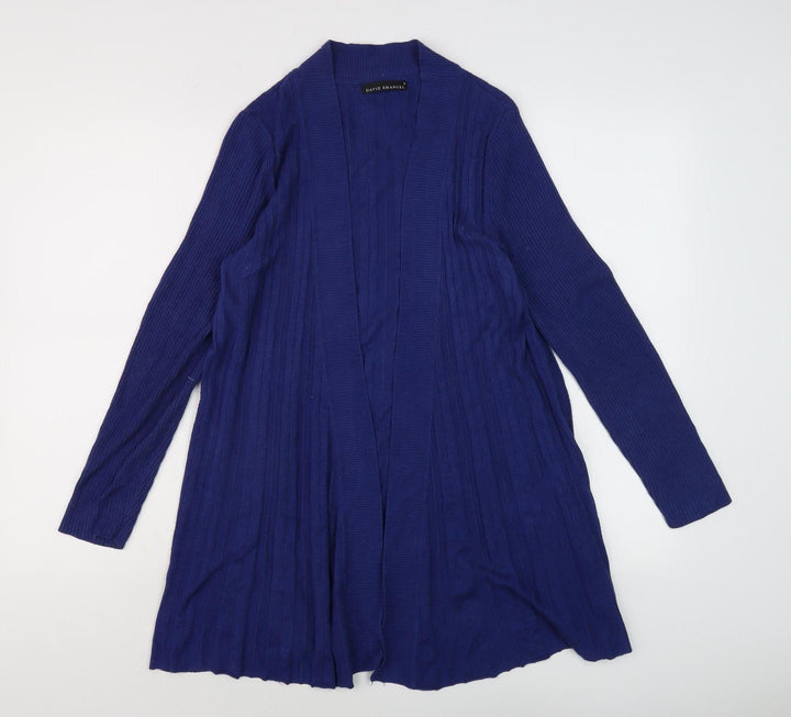 David Emanuel Women's Blue Cardigan - Size S