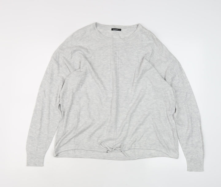 Roman Women's Grey Crew Neck Jumper Size 16