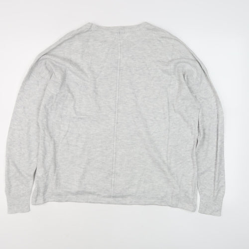 Roman Women's Grey Crew Neck Jumper Size 16