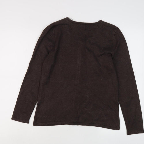 David Emanuel Women Brown Cardigan Size 12