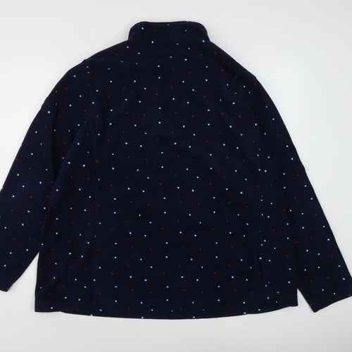 TOG24 Women's Navy Polka Dot Sweatshirt Size 20