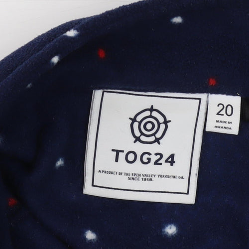 TOG24 Women's Navy Polka Dot Sweatshirt Size 20