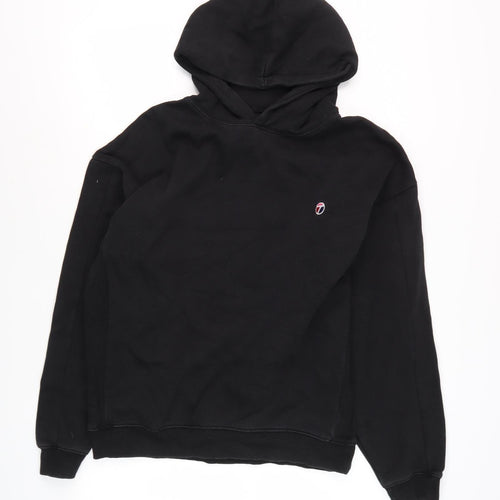 Topman Men's Black Pullover Hoodie M - Fleece, Hooded