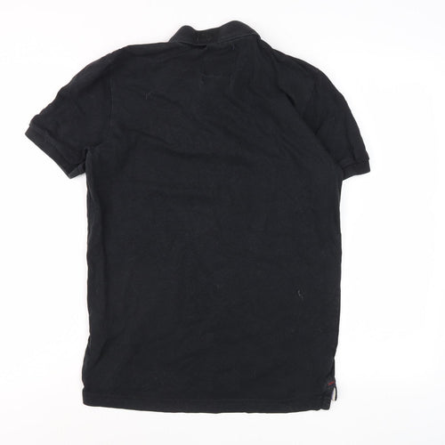 Kangol Men's Black Polo Shirt, Size S, Casual Style