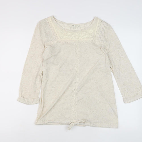 Next Women's Beige Tunic Blouse, Size 10