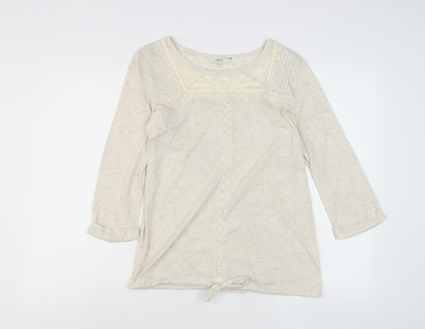 Next Women's Beige Tunic Blouse, Size 10