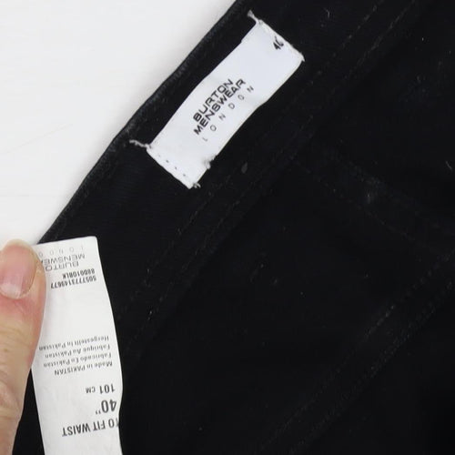 Burton Menswear London Black Denim Men's Shorts Size 40