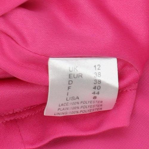 Gina Bacconi Women’s Pink Slip Dress Size 12
