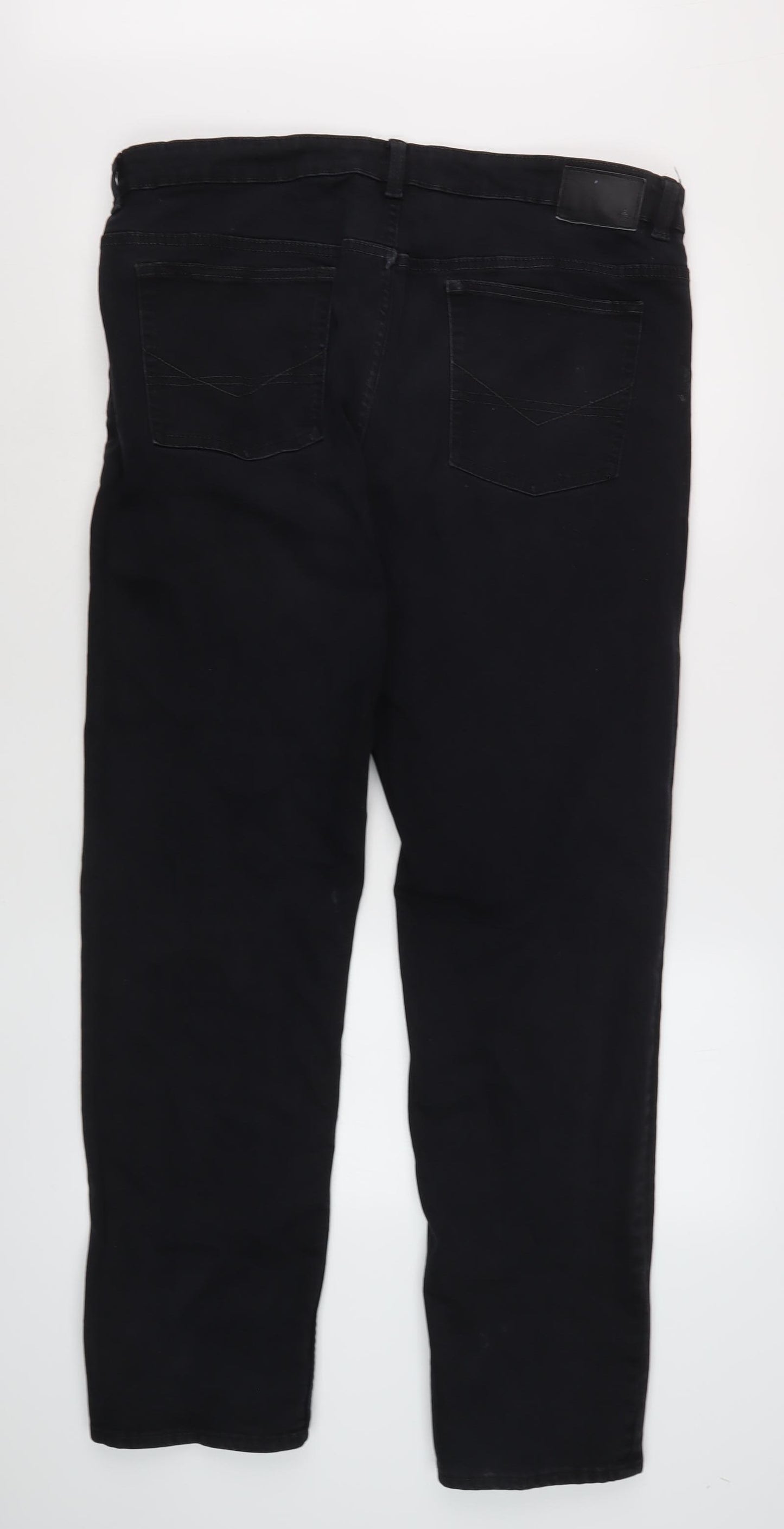 Maine New England Men's Black Straight Jeans 38L
