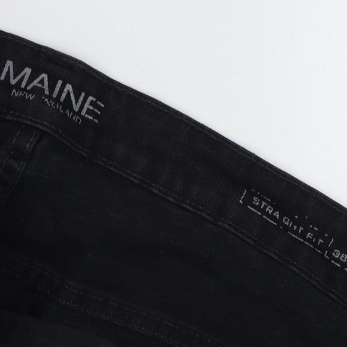 Maine New England Men's Black Straight Jeans 38L