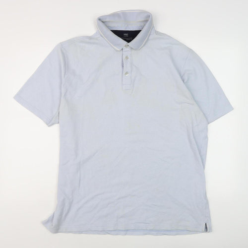 Marks and Spencer Men's Blue XL Regular Fit Polo Shirt