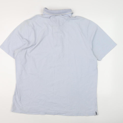 Marks and Spencer Men's Blue XL Regular Fit Polo Shirt