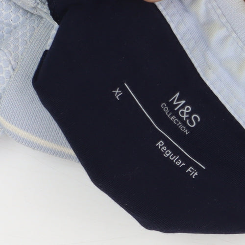 Marks and Spencer Men's Blue XL Regular Fit Polo Shirt