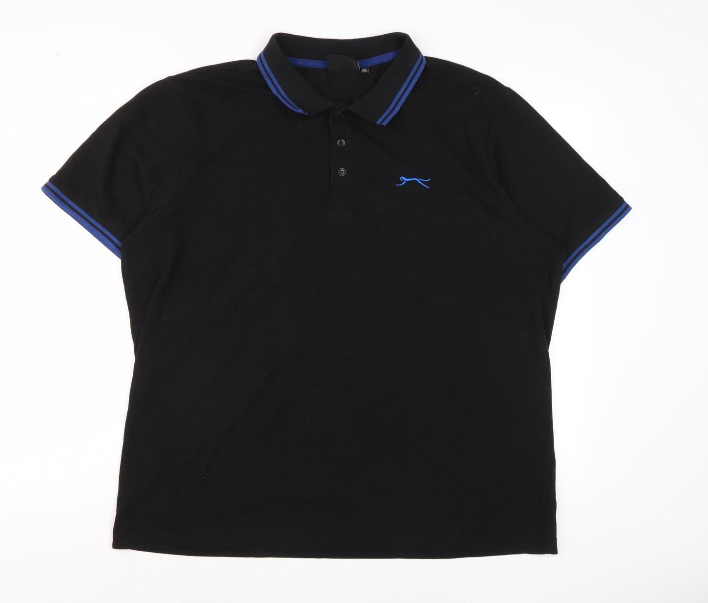 Slazenger Men's Black Polo Shirt XXL