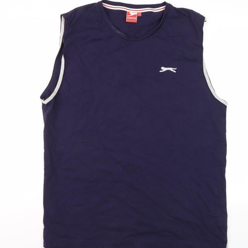 Slazenger Men's Blue Tank Top - 2XL, Gym & Training, Breathable