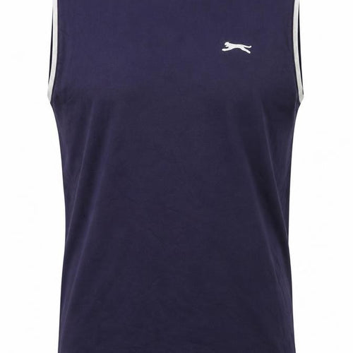 Slazenger Men's Blue Tank Top - 2XL, Gym & Training, Breathable