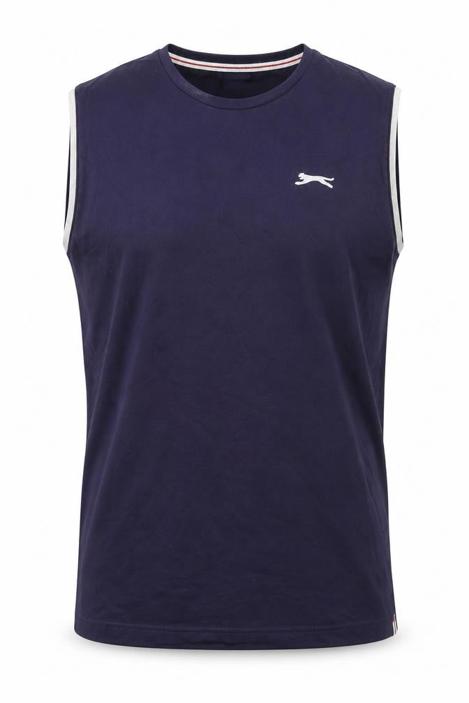 Slazenger Men's Blue Tank Top - 2XL, Gym & Training, Breathable