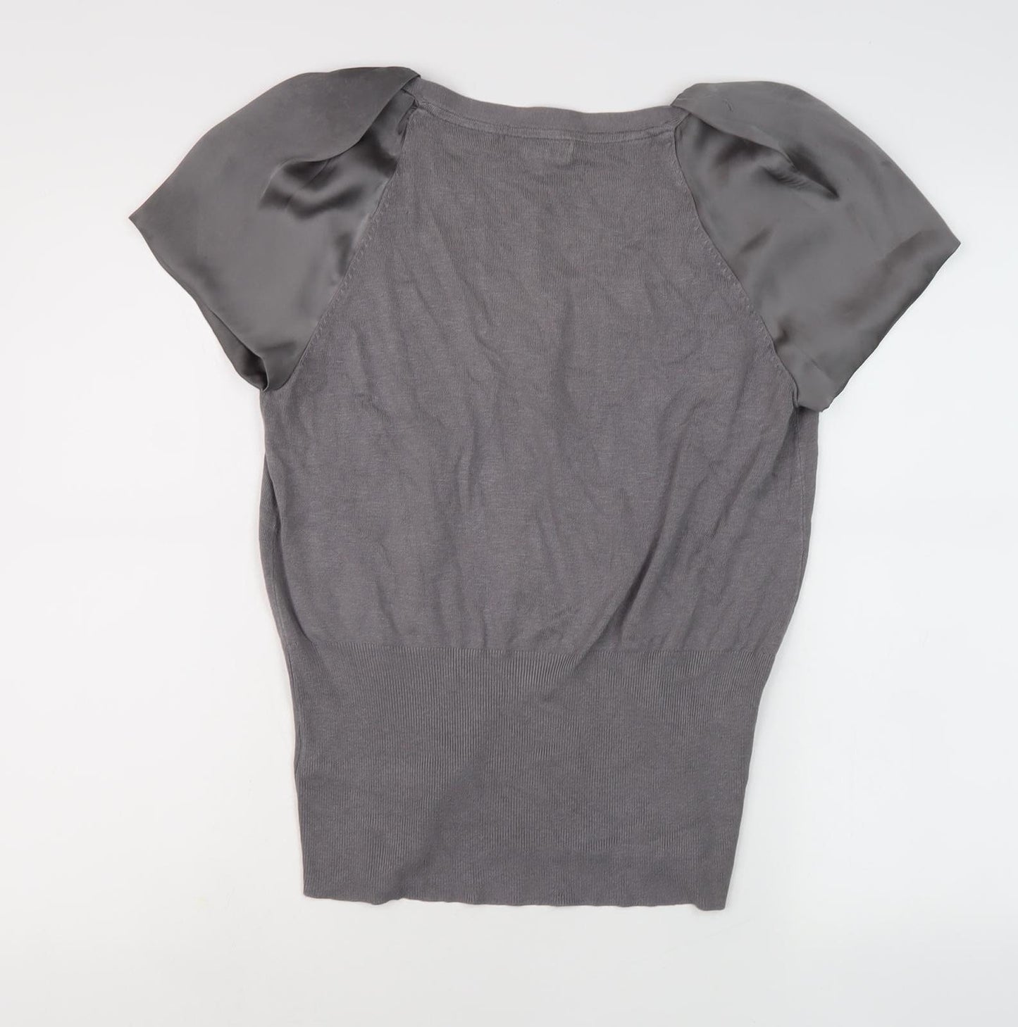 Jasper Conran Women's Grey Short Sleeve Jumper