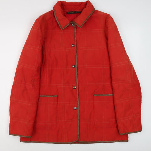Scottish Select Women's Red Quilted Coat Size 14