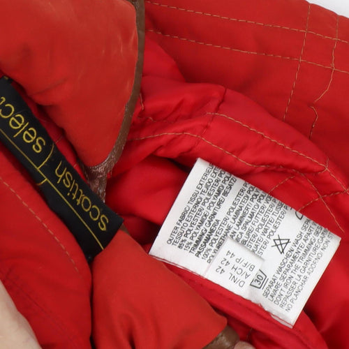 Scottish Select Women's Red Quilted Coat Size 14