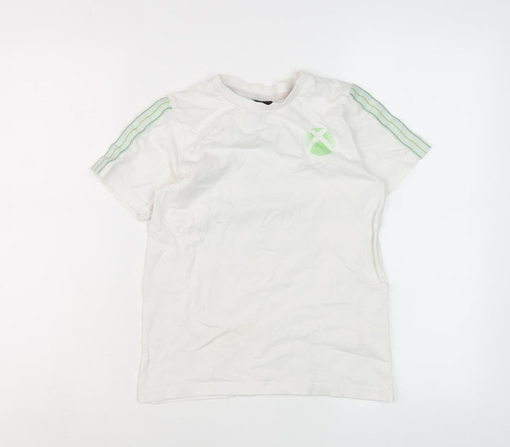 Xbox Boys White Graphic T-Shirt, 6 Years, Casual Style