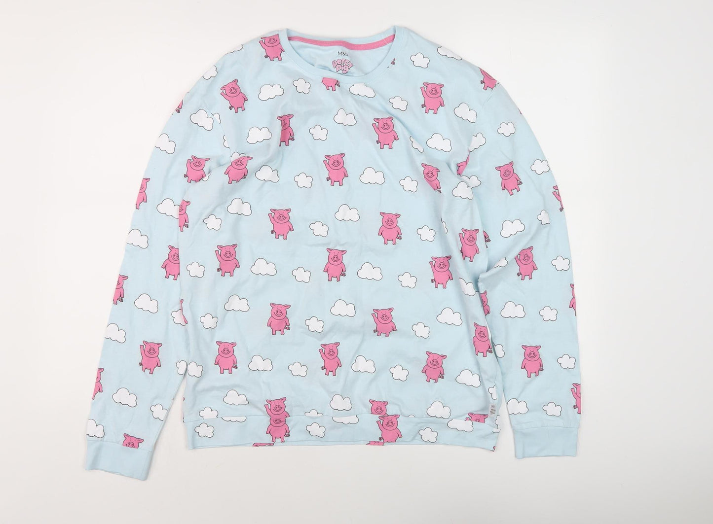 Marks and Spencer Percy Pig Teens Blue Pyjama Top 14-16