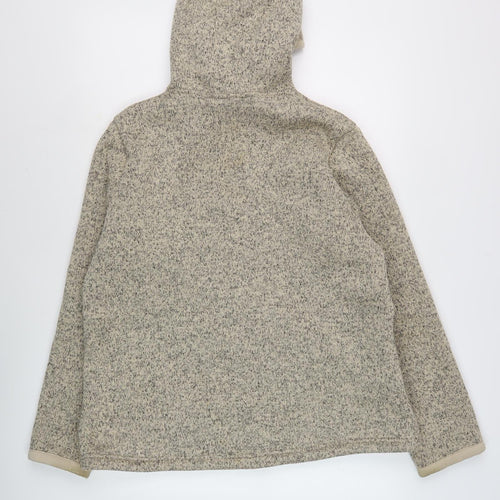 Weird Fish Women's Beige Full Zip Hoodie Size 16