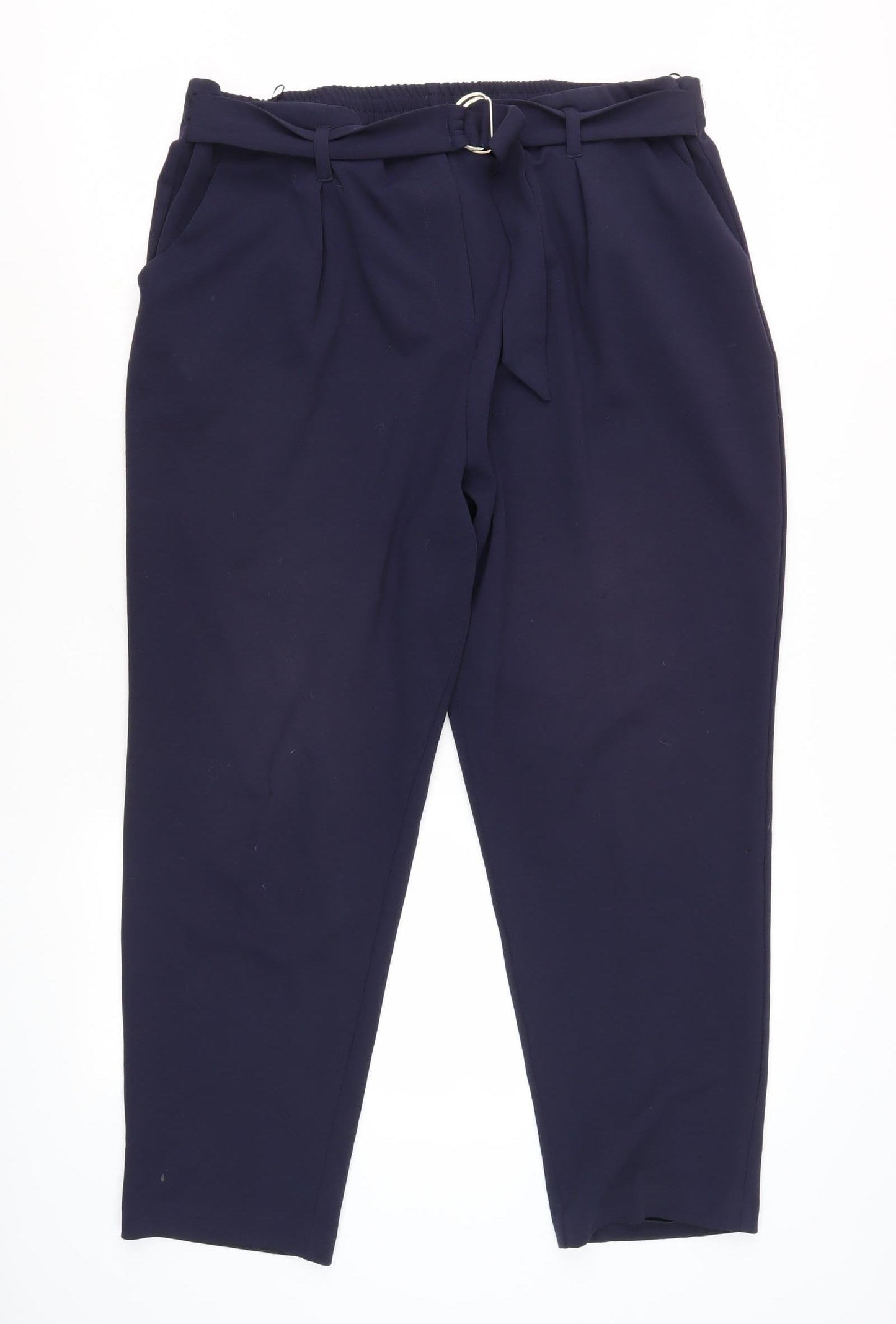 Roman Women's Blue Trousers Size 18 with Belt