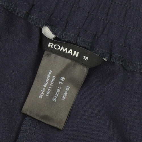 Roman Women's Blue Trousers Size 18 with Belt