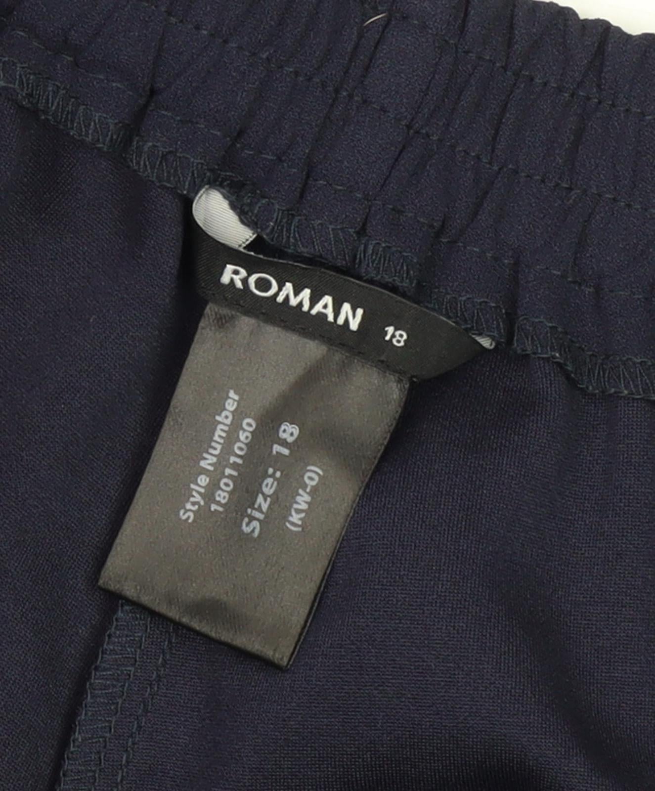 Roman Women's Blue Trousers Size 18 with Belt