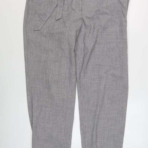 M&Co Women’s Grey Belted Trousers Size 16