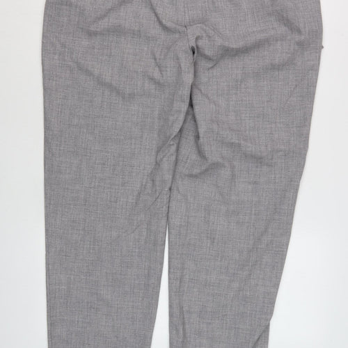 M&Co Women’s Grey Belted Trousers Size 16