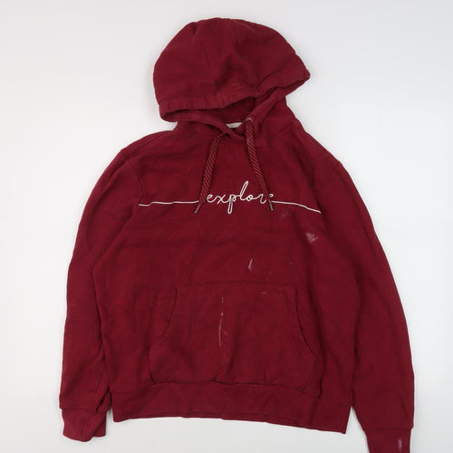 Mountain Warehouse Red Unisex Pullover Hoodie M