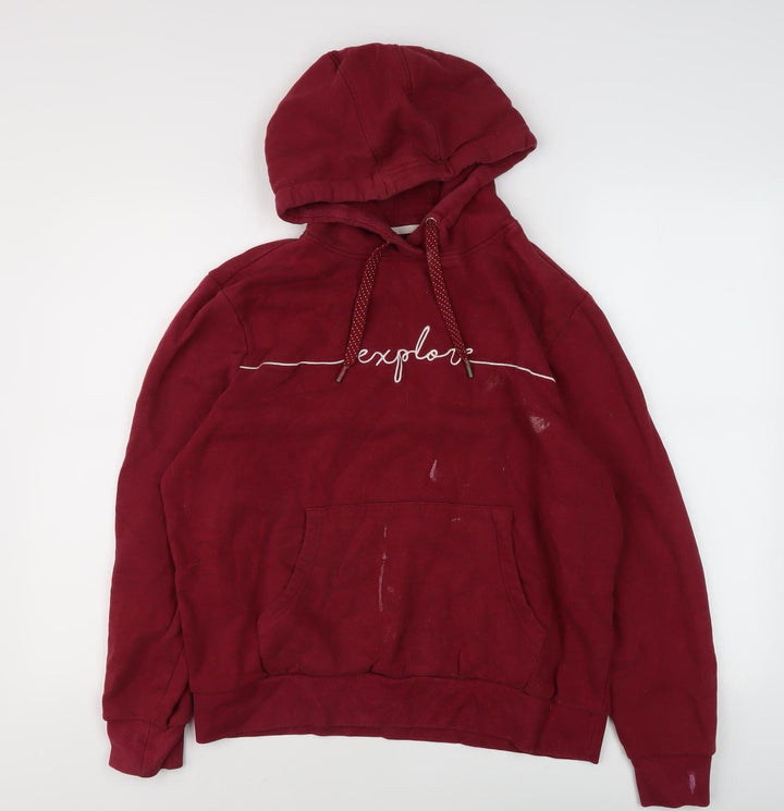 Mountain Warehouse Red Unisex Pullover Hoodie M