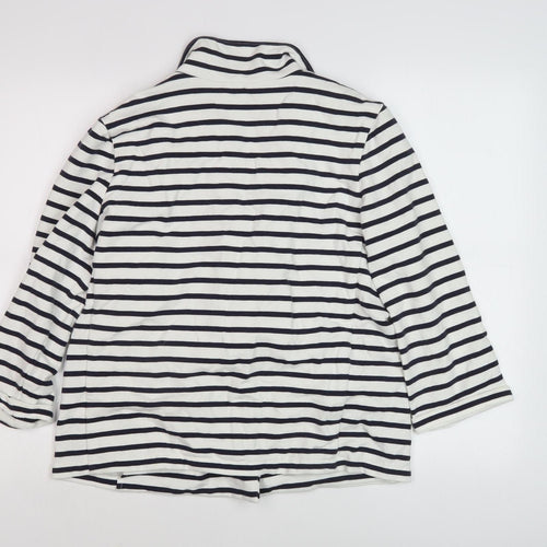 Oui Women's Striped Blazer, Size 12, Multicoloured