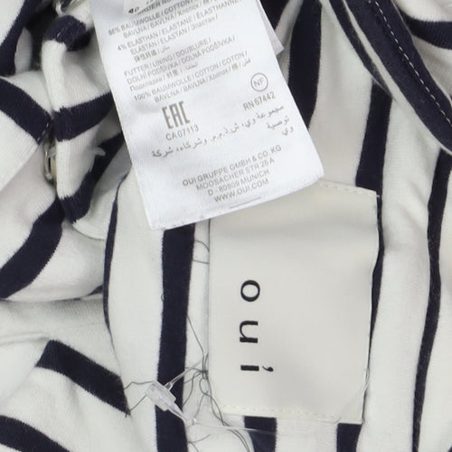Oui Women's Striped Blazer, Size 12, Multicoloured
