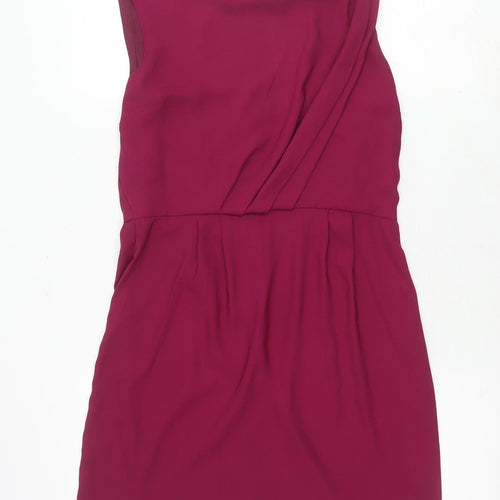 Topshop Women's Purple Sleeveless Dress UK 12
