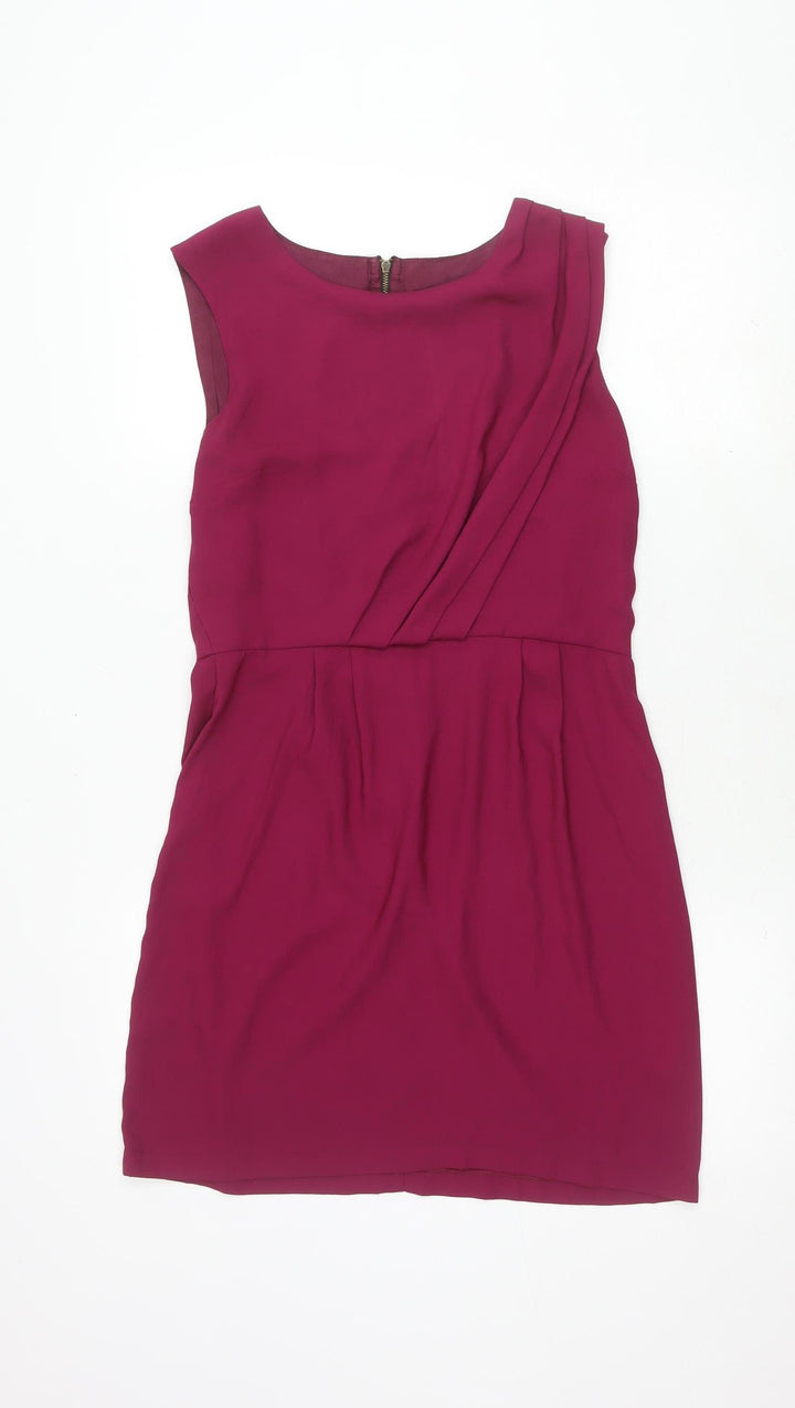 Topshop Women's Purple Sleeveless Dress UK 12