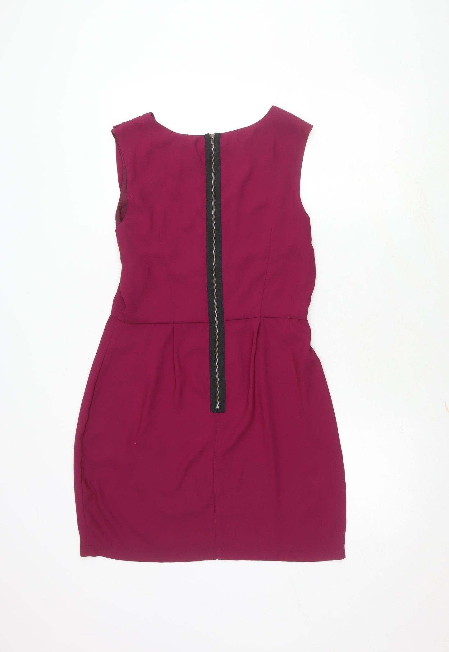 Topshop Women's Purple Sleeveless Dress UK 12