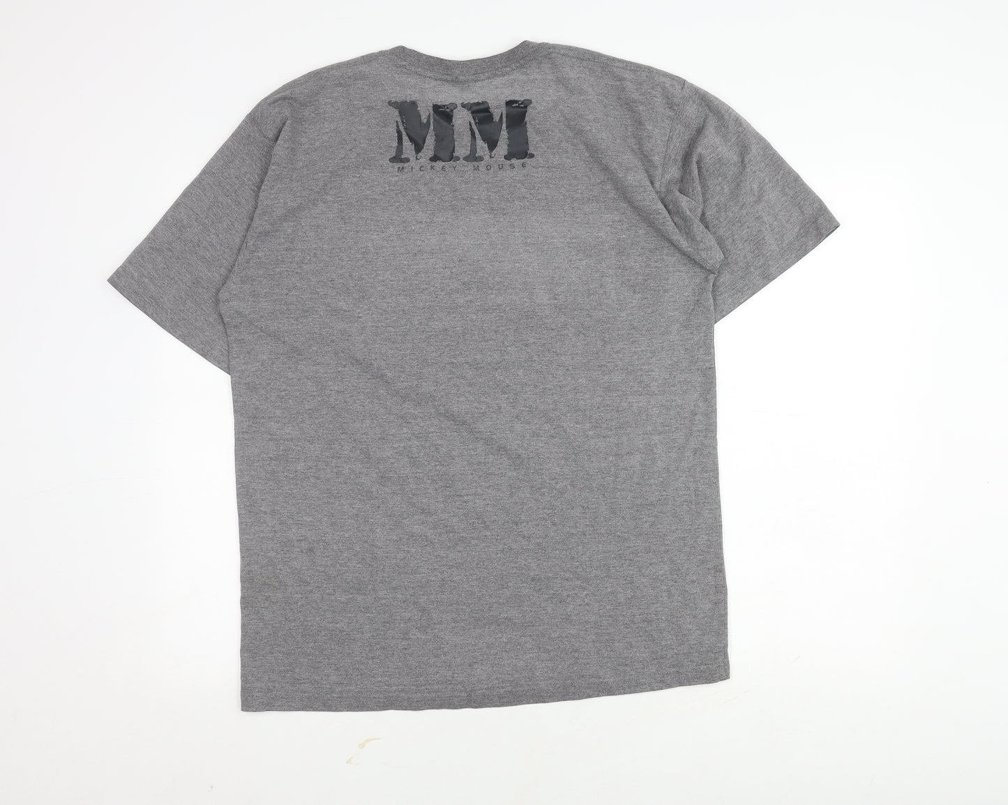Disney Men Grey 2XL Mickey Mouse T-Shirt