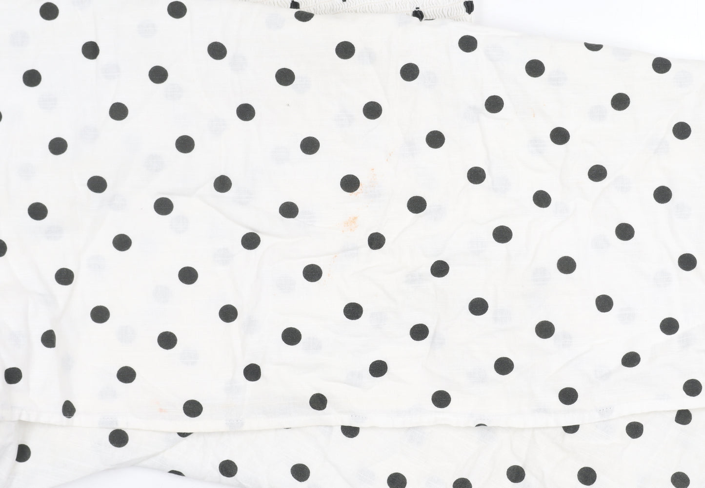 Next Women's White Polka Dot Midi Beach Dress Size 10