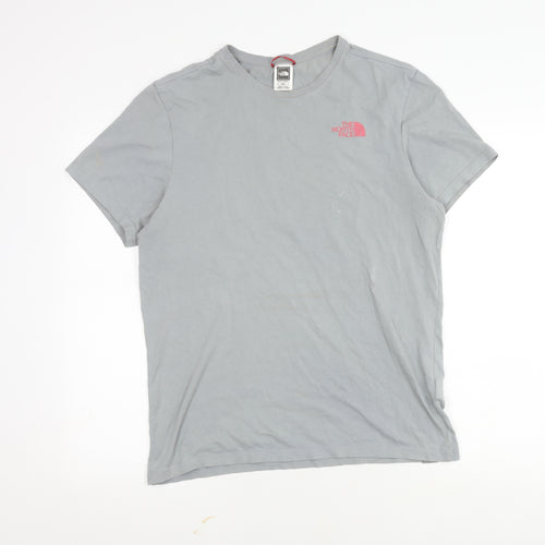 The North Face Men's Grey Cotton T-Shirt M