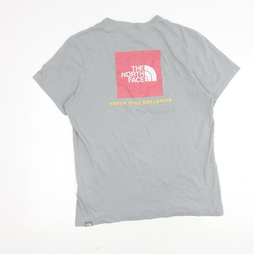The North Face Men's Grey Cotton T-Shirt M