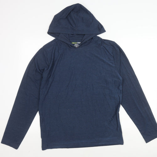 QBUK PRO Blue Men's Medium Pullover Hoodie
